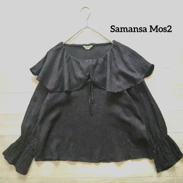 Samansa Mos2 사만사 모스모스 카라 프릴 블라우스 F