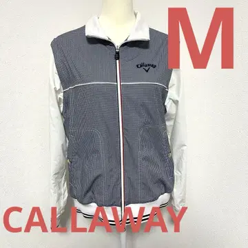 CALLAWAY 캘러웨이 2WAY 골프 지퍼 자켓 하운드투스 체크 패턴