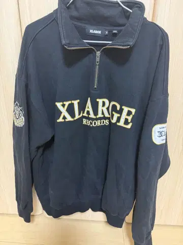 XLARGE 블랙 집업 맨투맨 M 사이즈