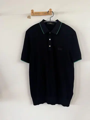 C.D. 네이비 피케 셔츠