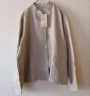 봄색상 새상품 무인양품 린넨 셔츠 자켓 M-L