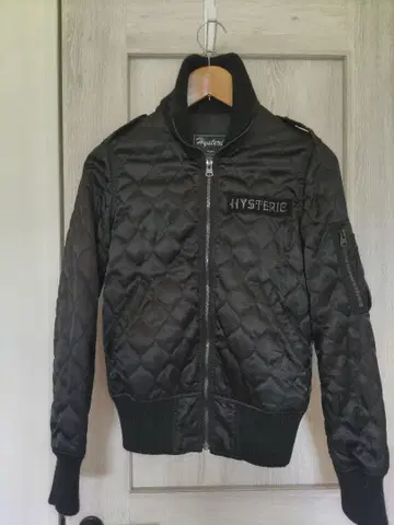 HYSTERIC 퀼팅 자켓 블랙