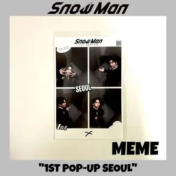 SnowMan 팝업 서울 즉석 사진 메구로 렌 메메
