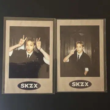 방찬 폴라로이드 폴라로이드 트레이딩 카드 SKZ-X 2장 묶음 판매