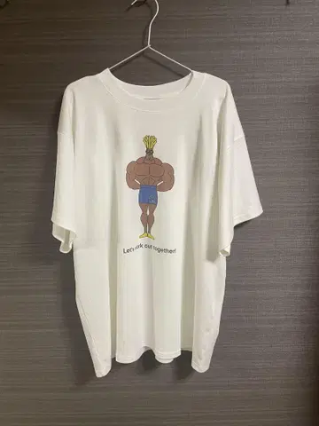 JACKPOT MARKET 근육 캐릭터 T셔츠 L 사이즈
