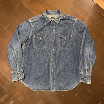 텐더 로인 사들맨 데님 셔츠 워시 사이즈 XL