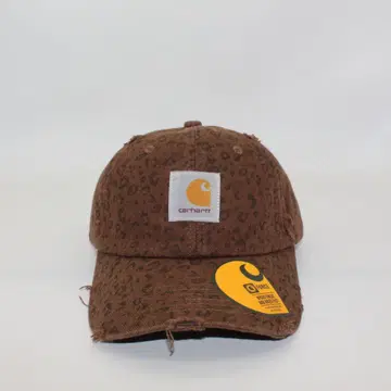 Carhartt 레오파드 무늬 브라운 캡