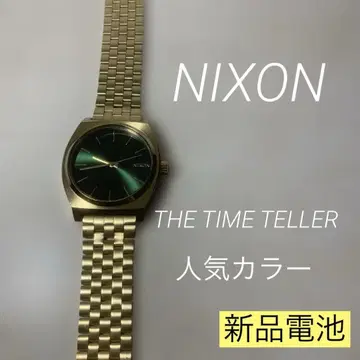 NIXON 손목시계 닉슨 THE TIME TELLER 새상품 배터리 골드