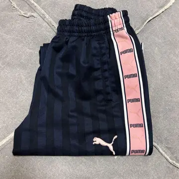 PUMA 스트라이프 저지 네이비/핑크