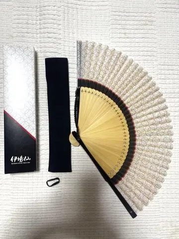 JAL 기내 판매 한정판 이바센 JAL 오리지널 칠보 패턴 부채