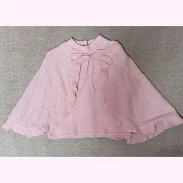 JILTU petit frill cape knit (baby pink)
