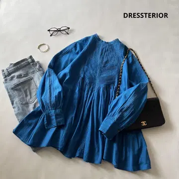 b1362 드레스타리아 인도 레이스 코튼 튜닉