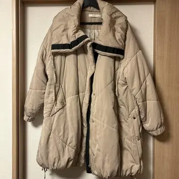 제나 베이지 패딩 자켓