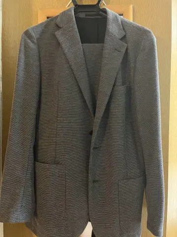테일러드 저지 셋업 면 혼방 멜란지 저지