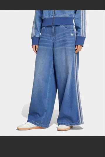 28 30 데님 배기 팬츠 adidas Originals 아디다스