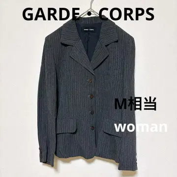 GARDE CORPS 자켓 스트라이프 패턴 여성용 M 사이즈 상당