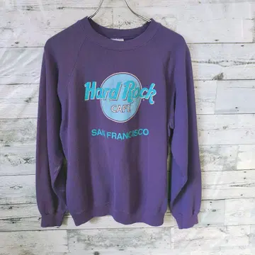 Hanes 90s 맨투맨 트레이닝복 하드 록 카페 USA제