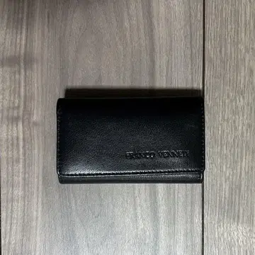 블랙 가죽 키케이스 6개