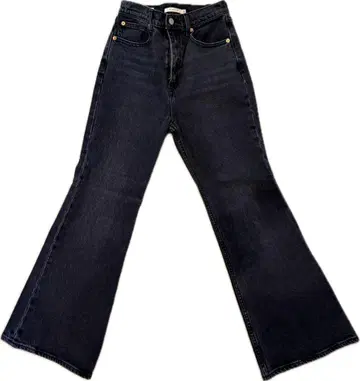 새상품급 Levi's 하이웨스트 플레어 데님 블랙