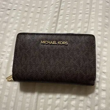 MICHAEL KORS 다크 브라운 접이식 지갑