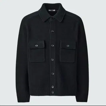 UNIQLO U 라무 니트 자켓 블랙 유니클로