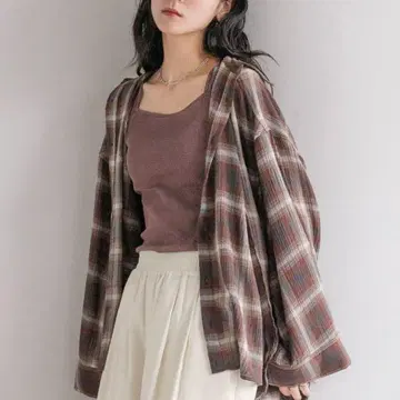 체크 무늬 셔츠