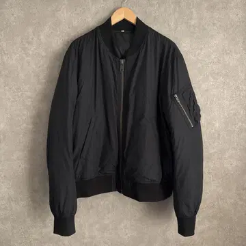 정말 예쁩니다! 무지 라보 MA-1 다운 블루종 XL 밀리터리 무인양품