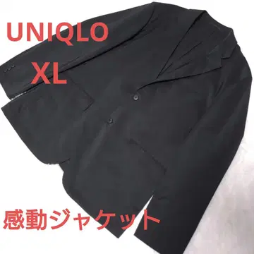 유니클로 감동 자켓 (울 라이크) 블랙 XL