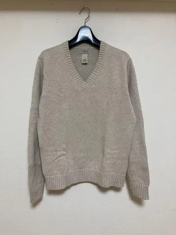 90s L.L.Bean V넥 니트 S 엘엘빈 코튼