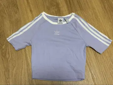 [당일 발송] adidas 라벤더 크롭 T셔츠