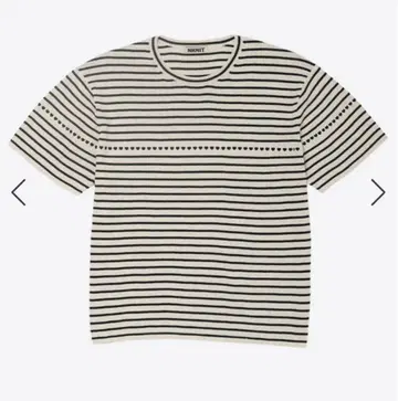 NKNIT paper mix pattern knit T-shirt