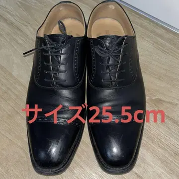 SCOTCH GRAIN HIROKAWA 블랙 가죽 신발