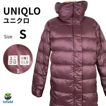 유니클로 UNIQLO 다운 코트 S 와인 레드 경량 방한