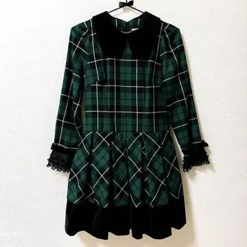 BETTY S BLUE SHINJI ABE 체크 원피스 고스로리