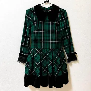 BETTY S BLUE SHINJI ABE 체크 원피스 고스로리