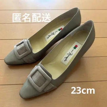 긴자 카네마츠 펌프스 모스그레이 23cm
