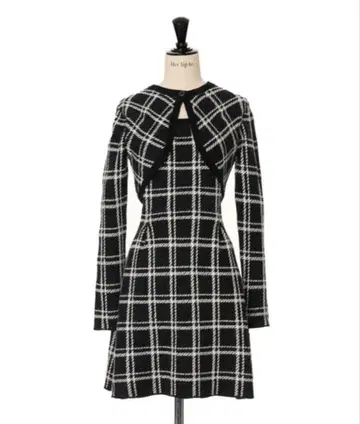 Herlipto Pantheon Checked Knit Dress M