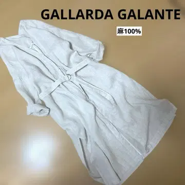 GALLARDA GALANTE 린넨 100% 가운 겉옷 원피스 아이보리