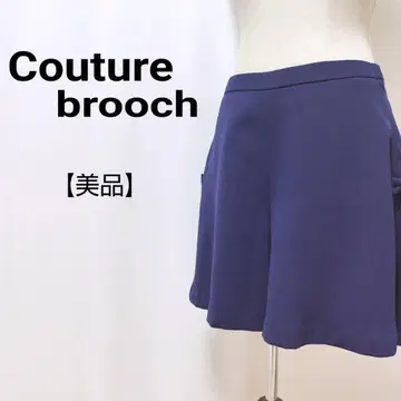 [새상품급] Couture brooch 사이드 지퍼 리본 플레어 큐롯