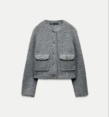 ZARA 부클레 숏 자켓