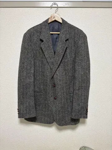 폴란드제 80s 울 트위드 테일러드 자켓