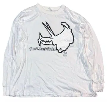 90s vintage 트리케라톱스 프론트 로고 긴팔 티셔츠 Tee