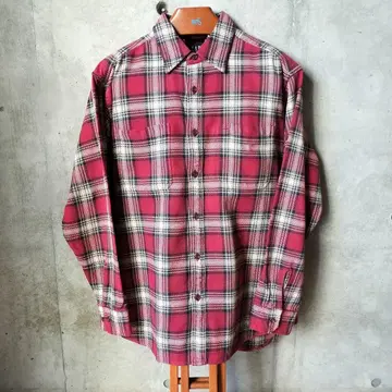 90s GAP 플란넬 셔츠 체크 무늬 레드 M USA 구제 의류