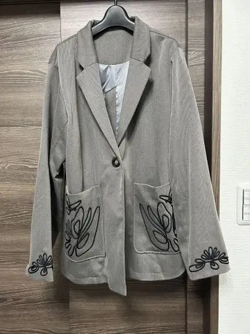 프렌치 트윌 자수 자켓 카스타네 Kastane