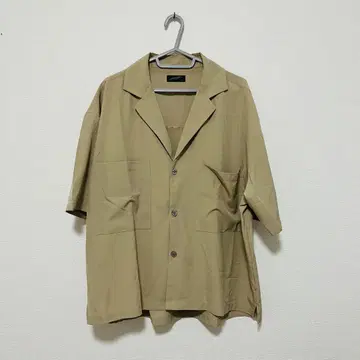 CONTRIBE 베이지 셔츠 L 와이드