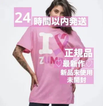 정품 최신작 미사용 새상품 미개봉 ZUMBA T셔츠 연핑크 1