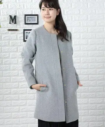 테치치 노카라 울 코트
