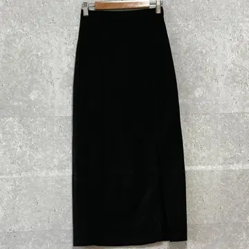 큐티 뷰티 (M) 롱 타이트 스커트*스트레치*슬릿*블랙
