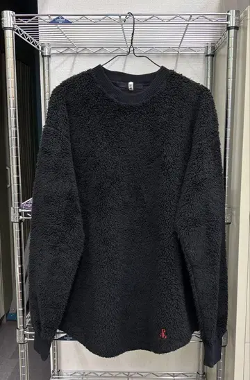 SOPHNET. 소프넷 보아 플리스 크루넥 블랙