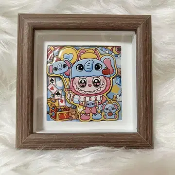 labubu 3D 입체 그림